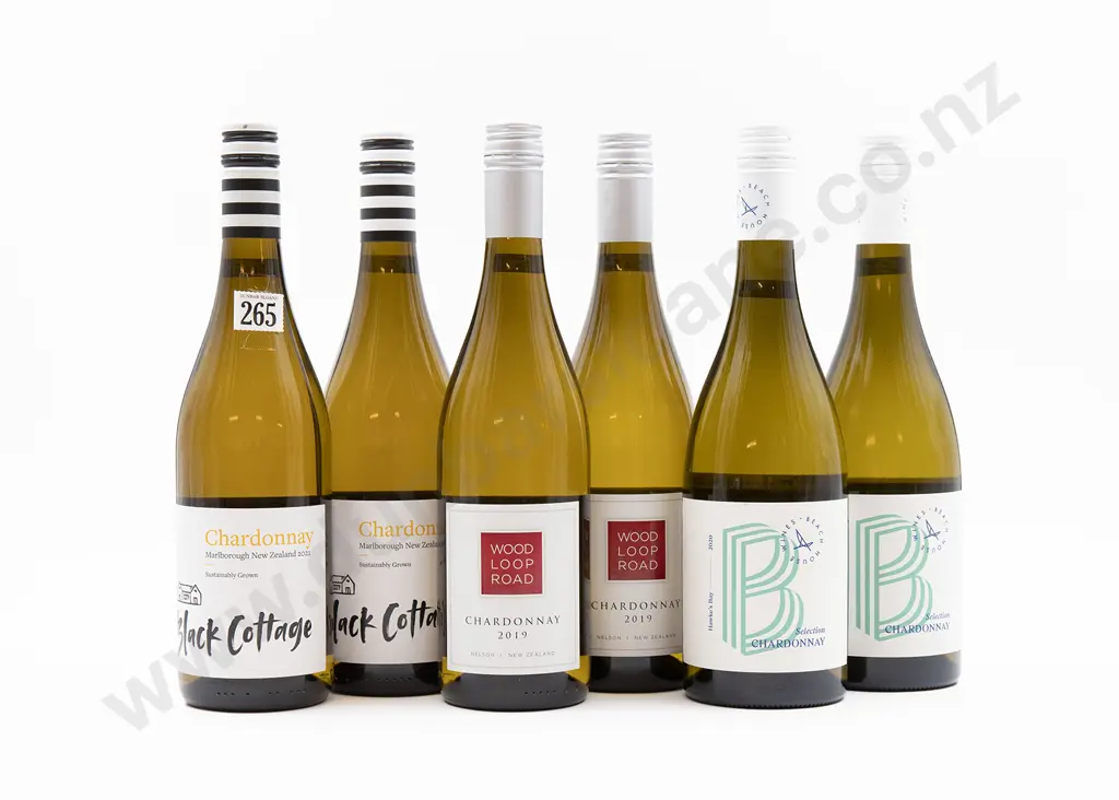 Six Bottles of Assorted NZ Chardonnay Image 1++