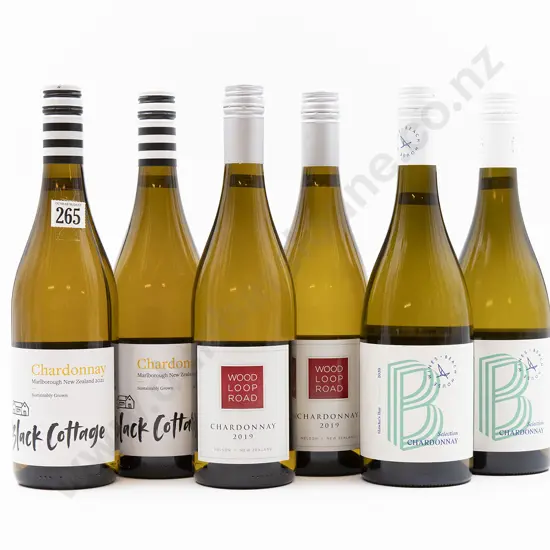Six Bottles of Assorted NZ Chardonnay