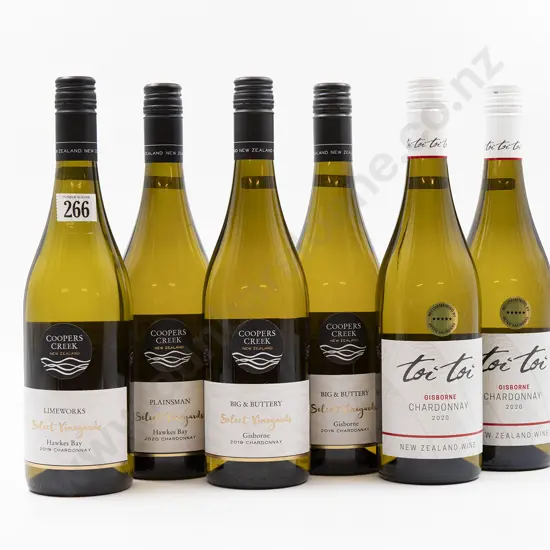 Six Bottles of Assorted NZ Chardonnay