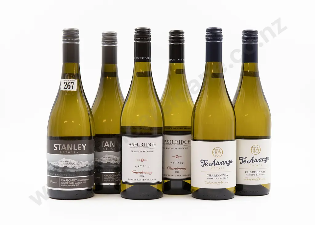 Six Bottles of Assorted NZ Chardonnay Image 1++