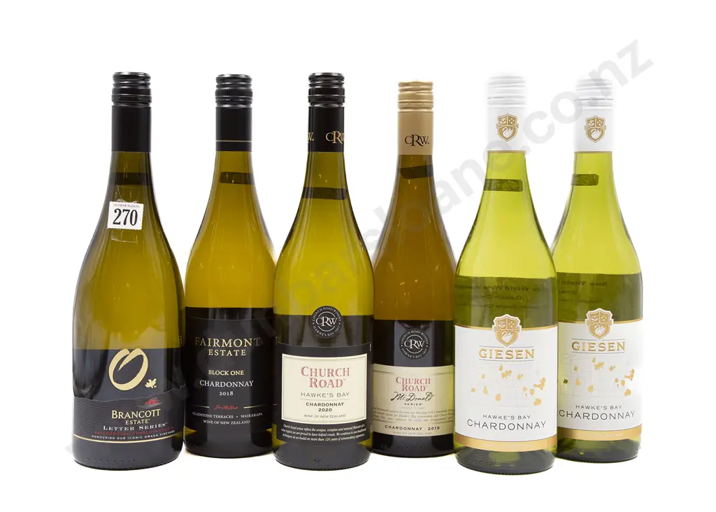 Six Bottles of Assorted NZ Chardonnay Image 1++