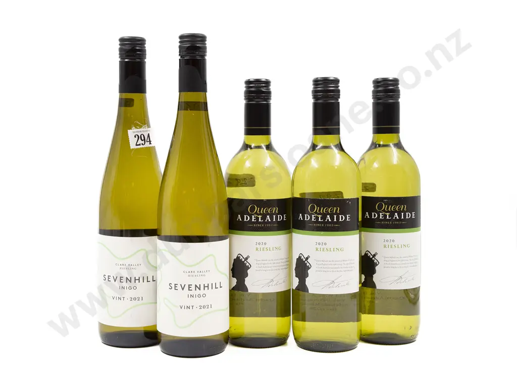 Five Bottles of Assorted Australian Riesling Image 1++