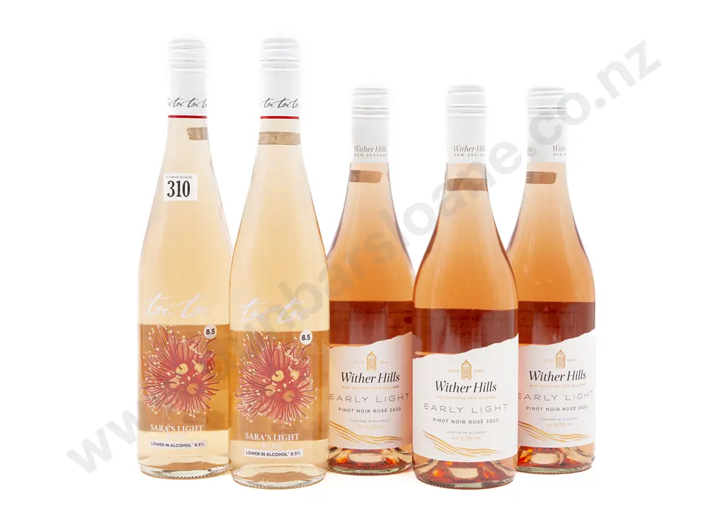 Five Bottles of Assorted NZ Low Alcohol Rosé Image 1++