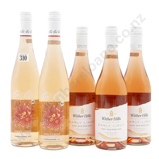 Five Bottles of Assorted NZ Low Alcohol Rosé