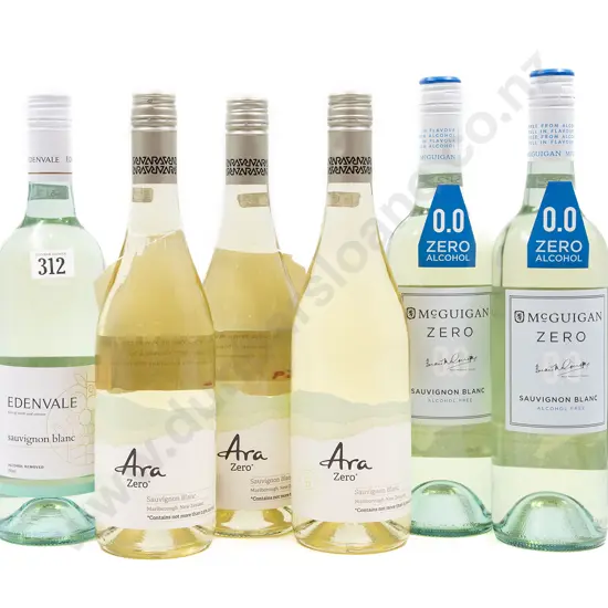 Six Bottles of Assorted NZ and Australian Zero Alcohol Sauvignon Blanc