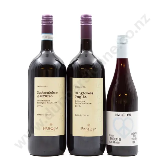 Four Bottles of Assorted Italian Mostly Sangiovese