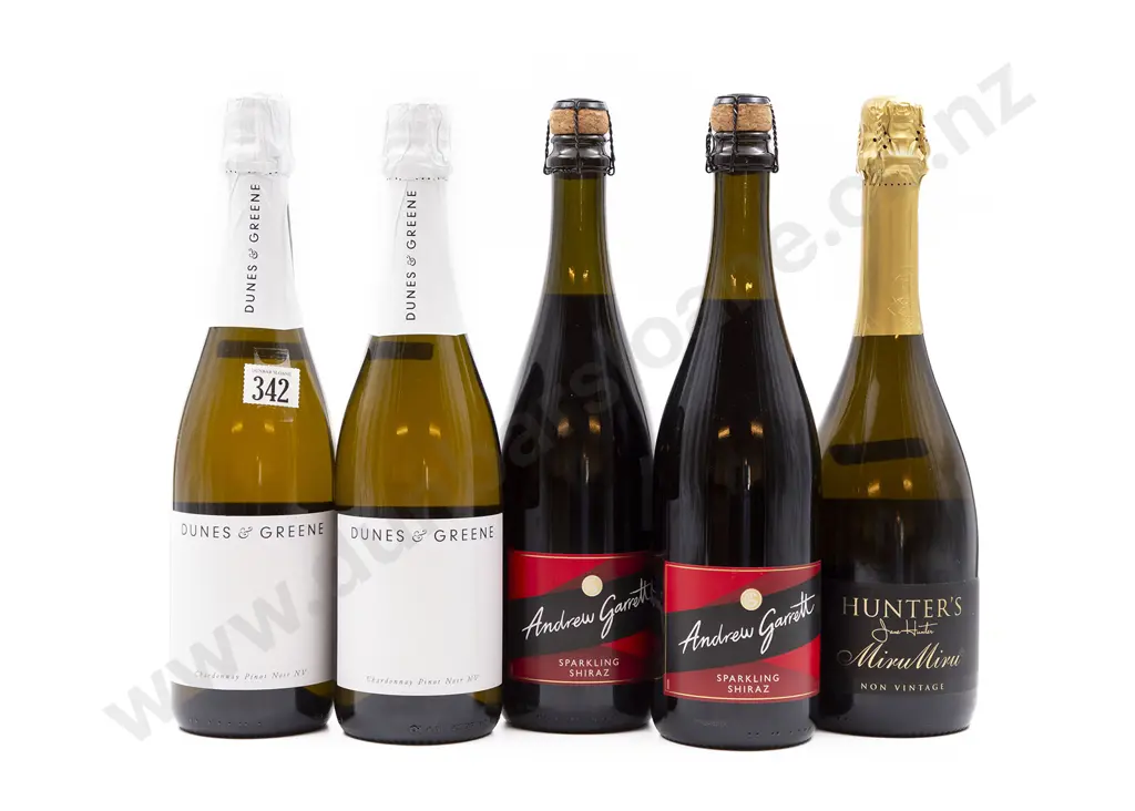 Five Bottles of Assorted Sparkling Wine Image 1++