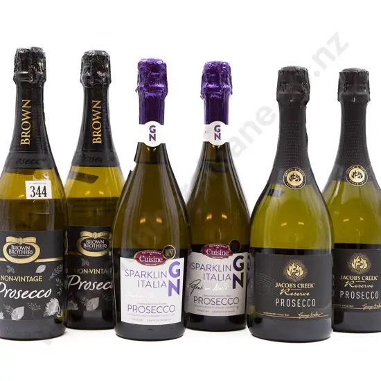 Six Bottles of Assorted Prosecco