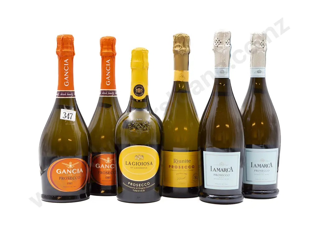 Six Bottles of Assorted Italian Prosecco Image 1++