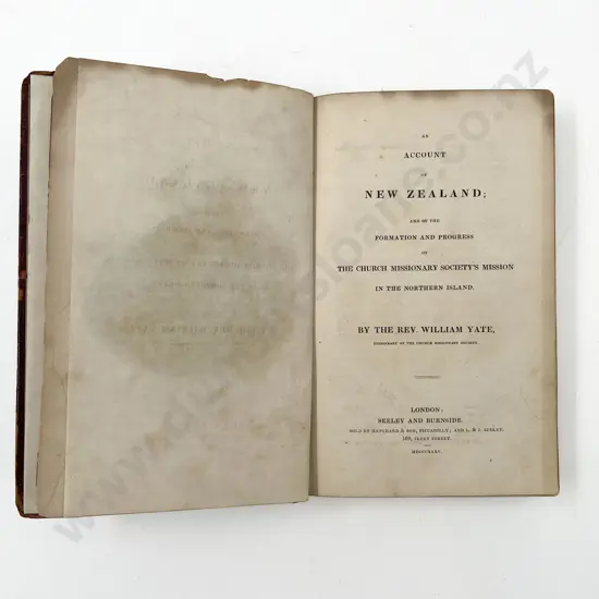 Yate Rev William - An Account of New Zealand