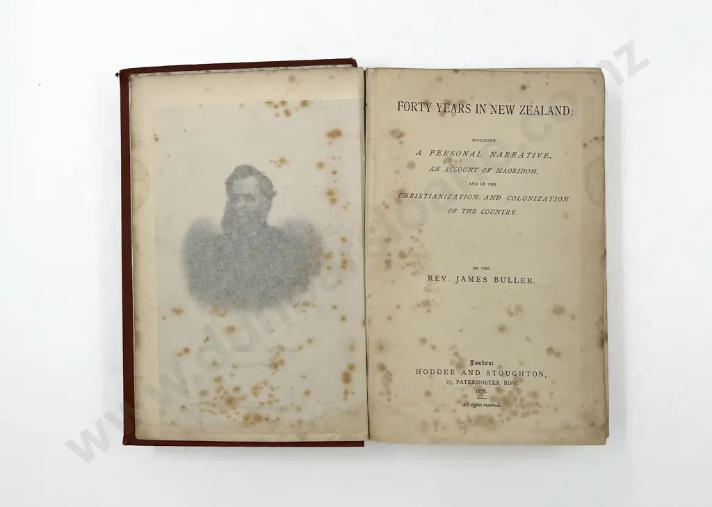 Buller Rev James - Forty Years In New Zealand Image 1++