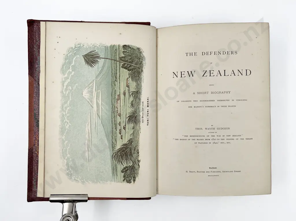 Gudgeon Thomas Wayth - The Defenders of New Zealand Image 1++