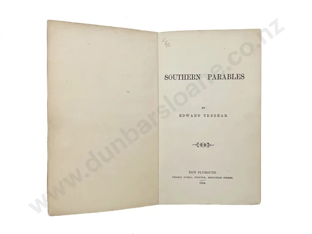 Tregear Edward - Southern Parables Image 1++