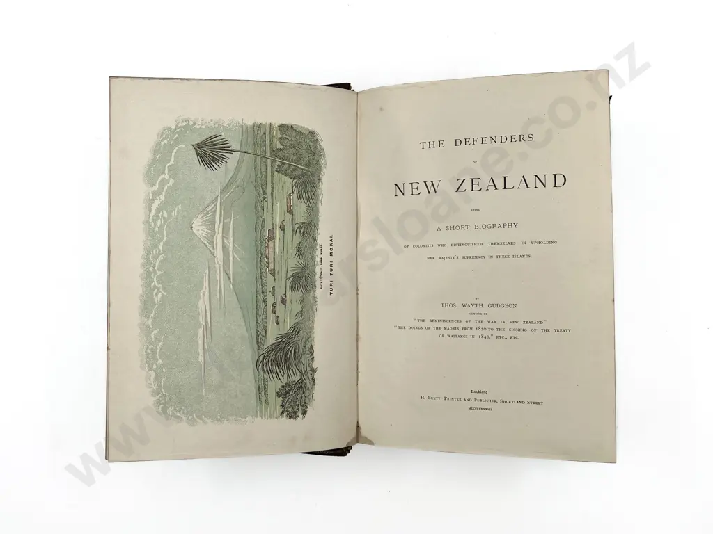 Gudgeon Thomas Wayth - The Defenders Of New Zealand Image 1++