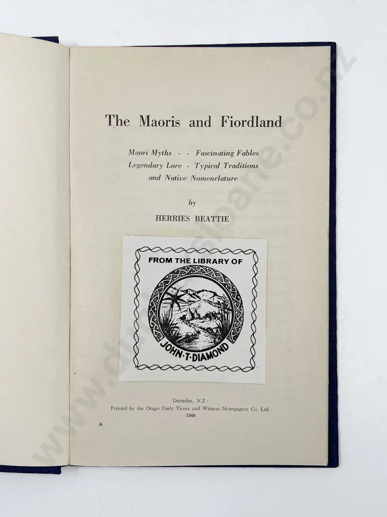 Beattie Herries - The Maoris and Fiordland Image 1++