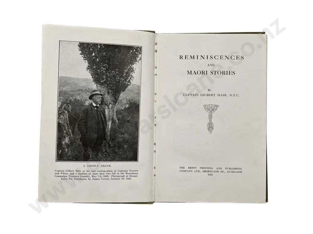 Mair Captain Gilbert - Reminiscences and Maori Stories Image 1++