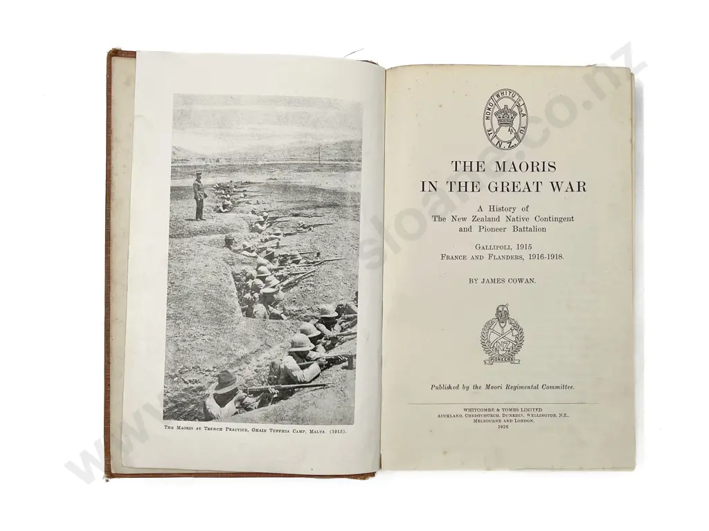 Cowan James - The Maoris In The Great War Image 1++