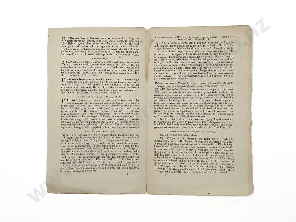 Aroha Pono (William Colenso) He Kupu Whakatupato Image 1++