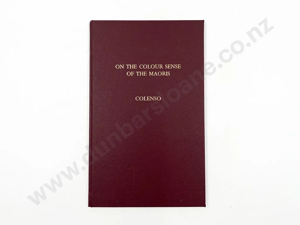 Colenso William - On the Colour Sense of the Maoris Image 1++