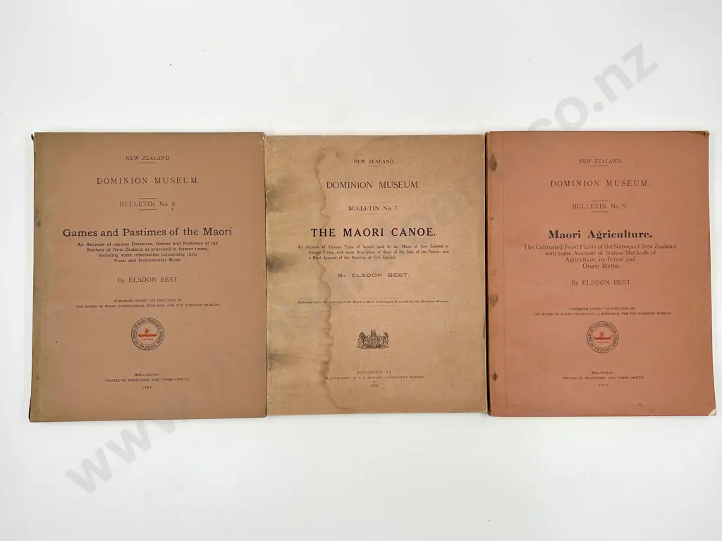 3 Dominion Museum Maori Bulletins Image 1++