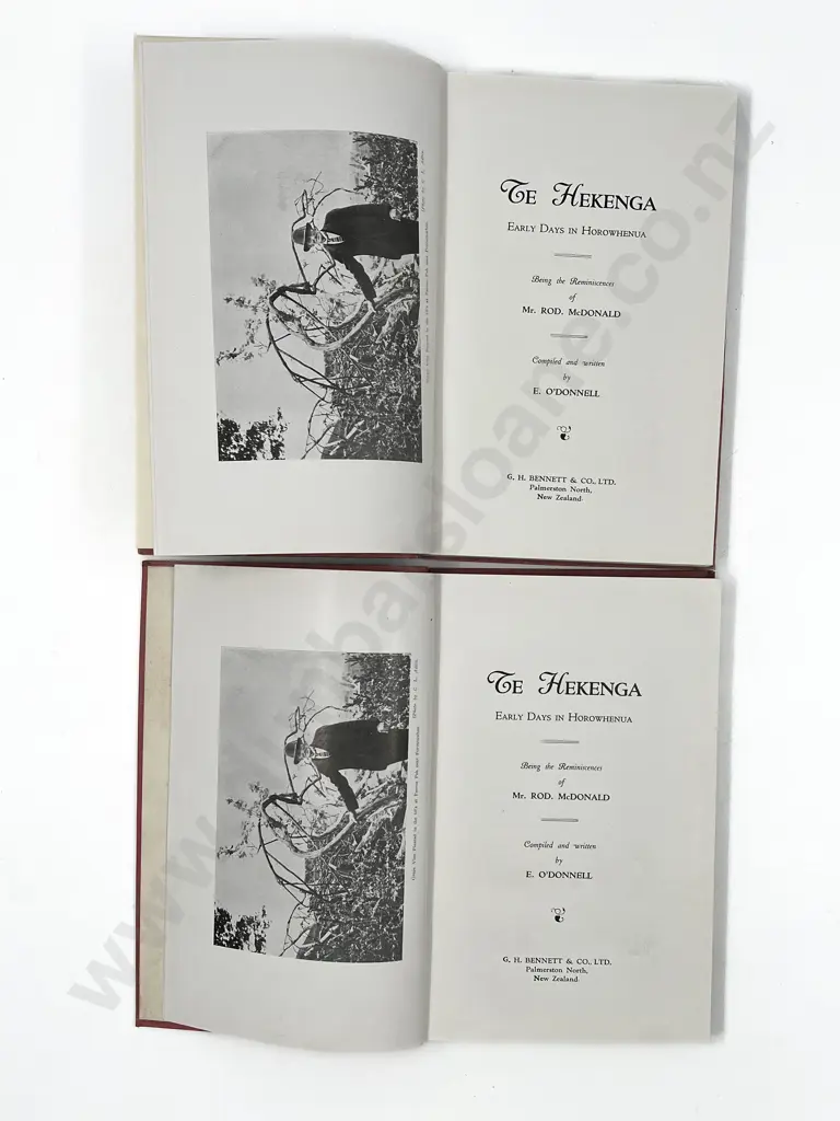 O'Donnell E - Te Hekenga Early Days In Horowhenua (2 copies) Image 1++