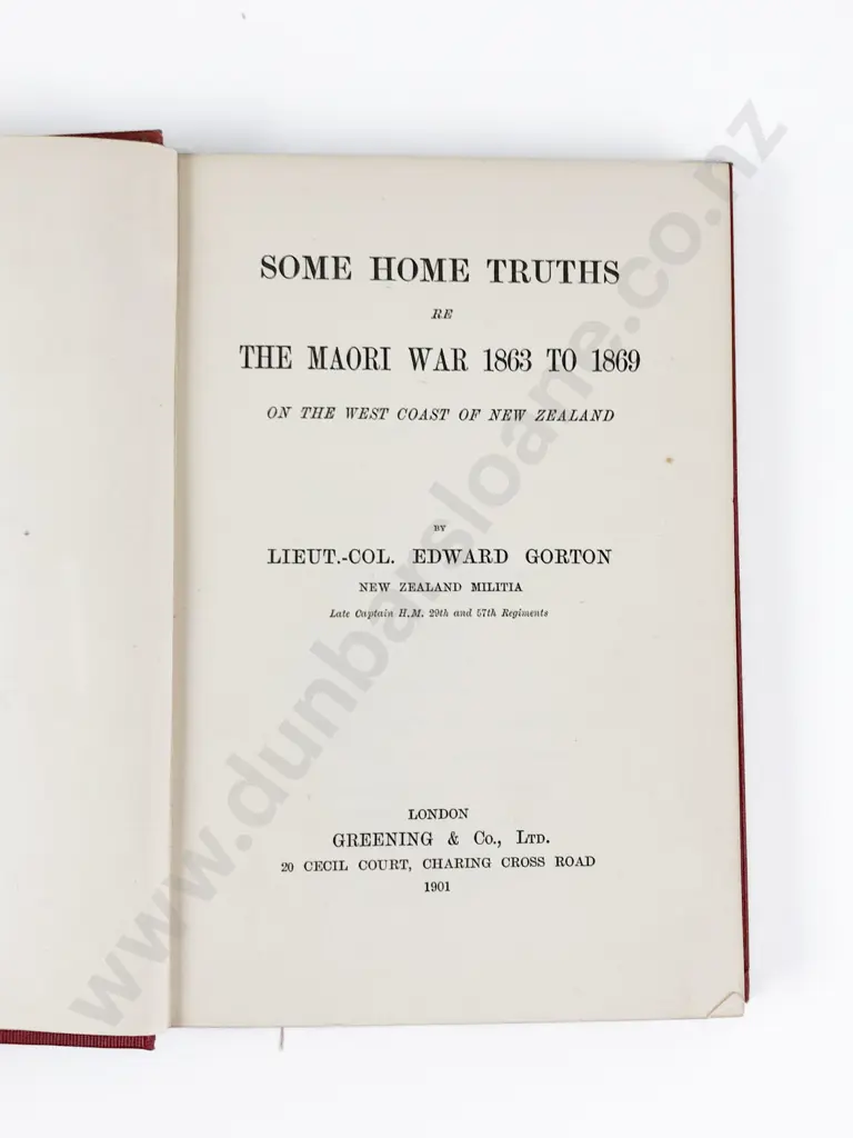 2 Early Volumes On The Maori Wars Image 1++