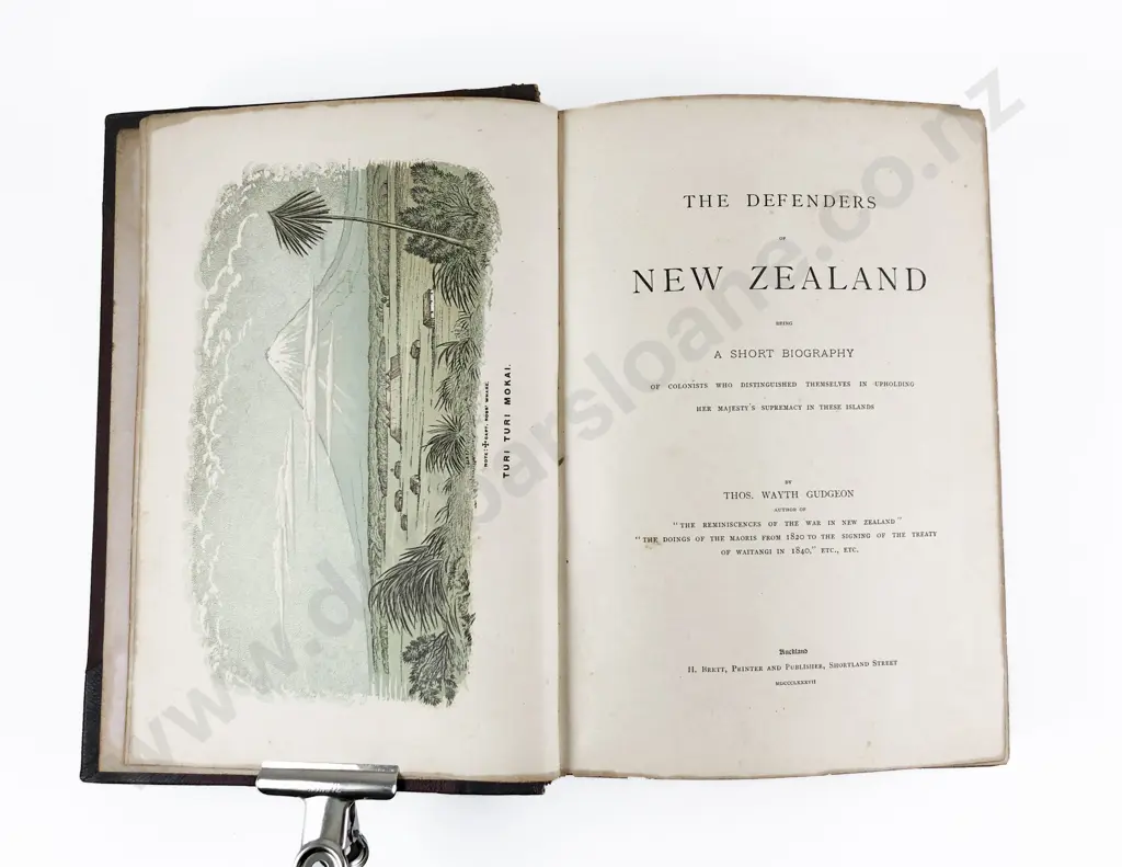 Gudgeon, Thomas Wayth, Defenders of New Zealand and Maori History of the War (anthology) Image 1++