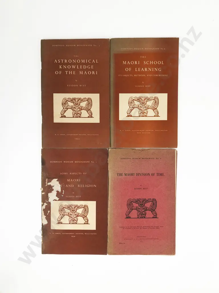 7 Dominion Museum Monograph Maori History and Culture Booklets Image 1++