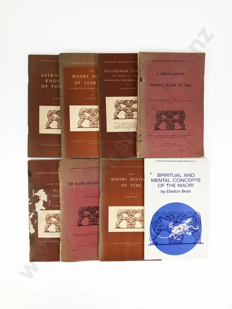 7 Dominion Museum Monograph Maori History and Culture Booklets Image 1++