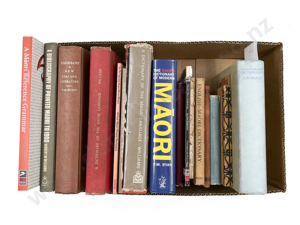 Fifteen Maori Dictionaries & Grammar Volumes Image 1++