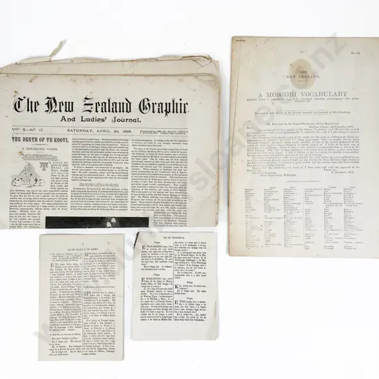 Small Collection Of NZ & Maori Ephemera