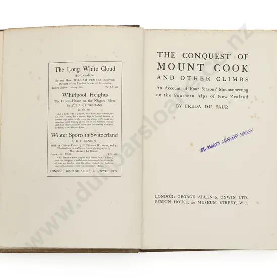 Du Faur Freda - The Conquest Of Mount Cook And Other Climbs
