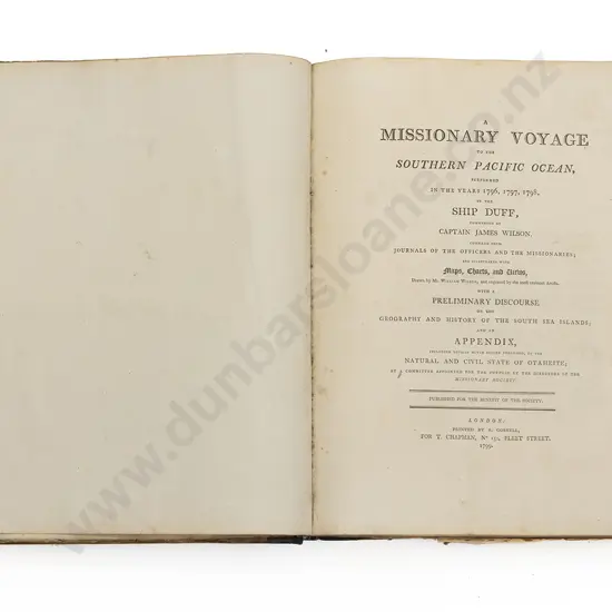 Wilson Captain James - A Missionary Voyage To The Southern Pacific Ocean