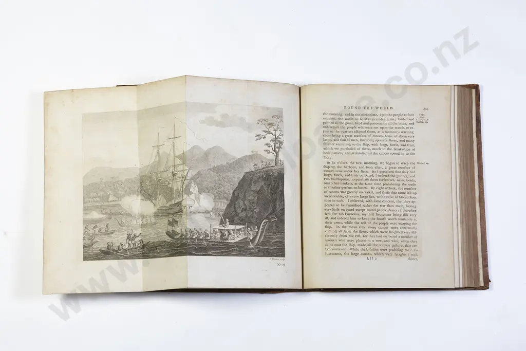 Hawkesworth John - Cook's First Voyage (3 Volumes) Image 1++