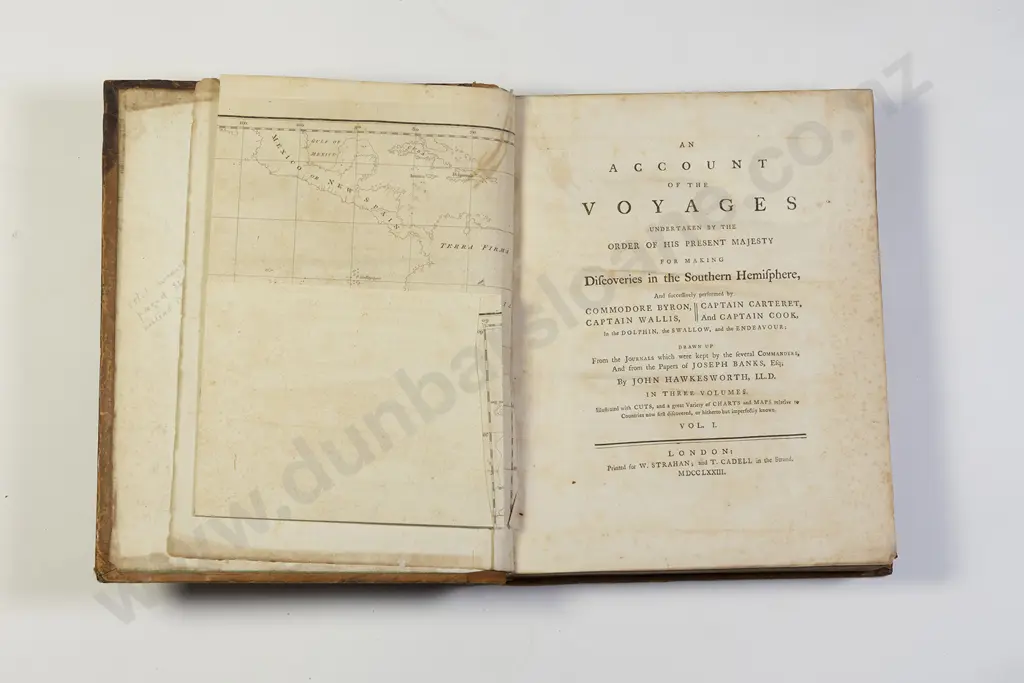 Hawkesworth John - Cook's First Voyage (3 Volumes) Image 1++