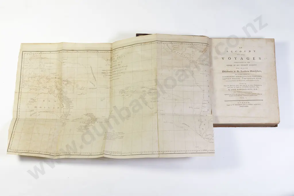 Hawkesworth John - Cook's First Voyage (3 Volumes) Image 1++