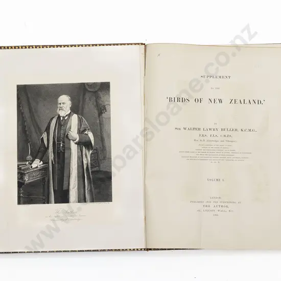 Buller, Sir Walter Lawry, Supplement to the "Birds Of  New Zealand" (2 Volumes)