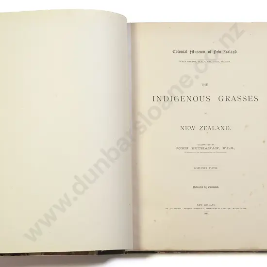 Buchanan John - The Indigenous Grasses of New Zealand
