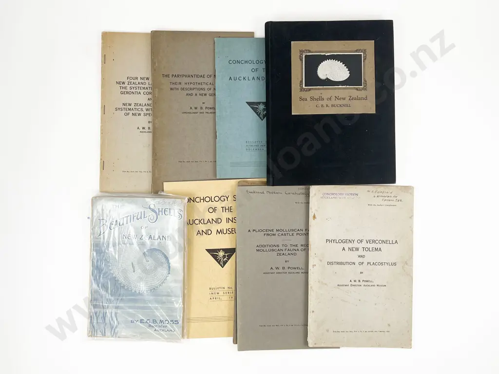 Collection Of Books & Booklets On Shells Image 1++