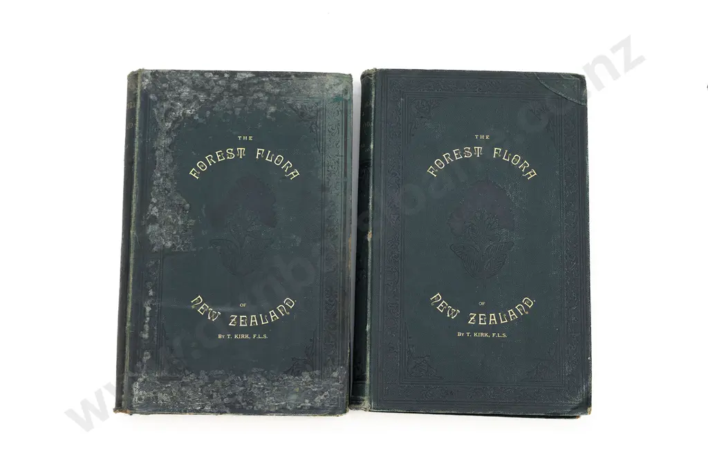 Four Books on New Zealand Flora. The Forrest Flora of New Zealand by T. Kirk x 2. Illustrations of the New Zealand Flora Image 1++