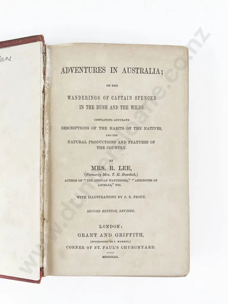 Lee, Mrs, R., Adventures In Australia Image 1++