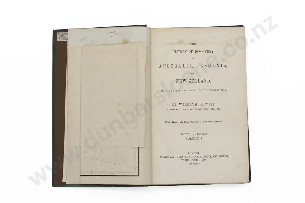 Howitt William - The History Of Discovery of Australia Tasmania and New Zealand (2 Volumes) Image 1++