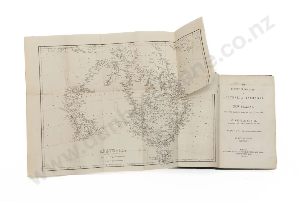 Howitt William - The History Of Discovery of Australia Tasmania and New Zealand (2 Volumes) Image 1++