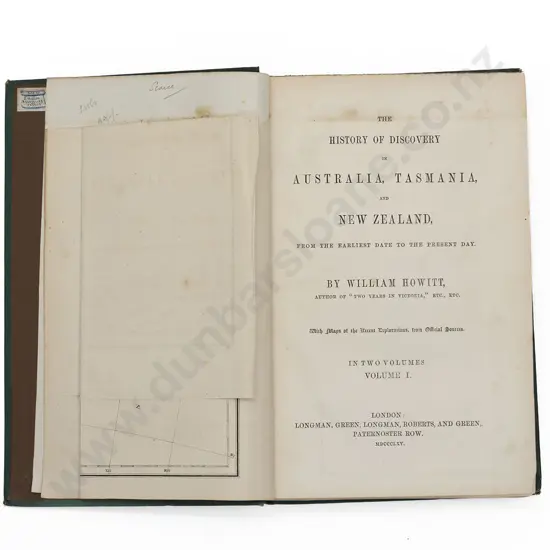 Howitt William - The History Of Discovery of Australia Tasmania and New Zealand (2 Volumes)