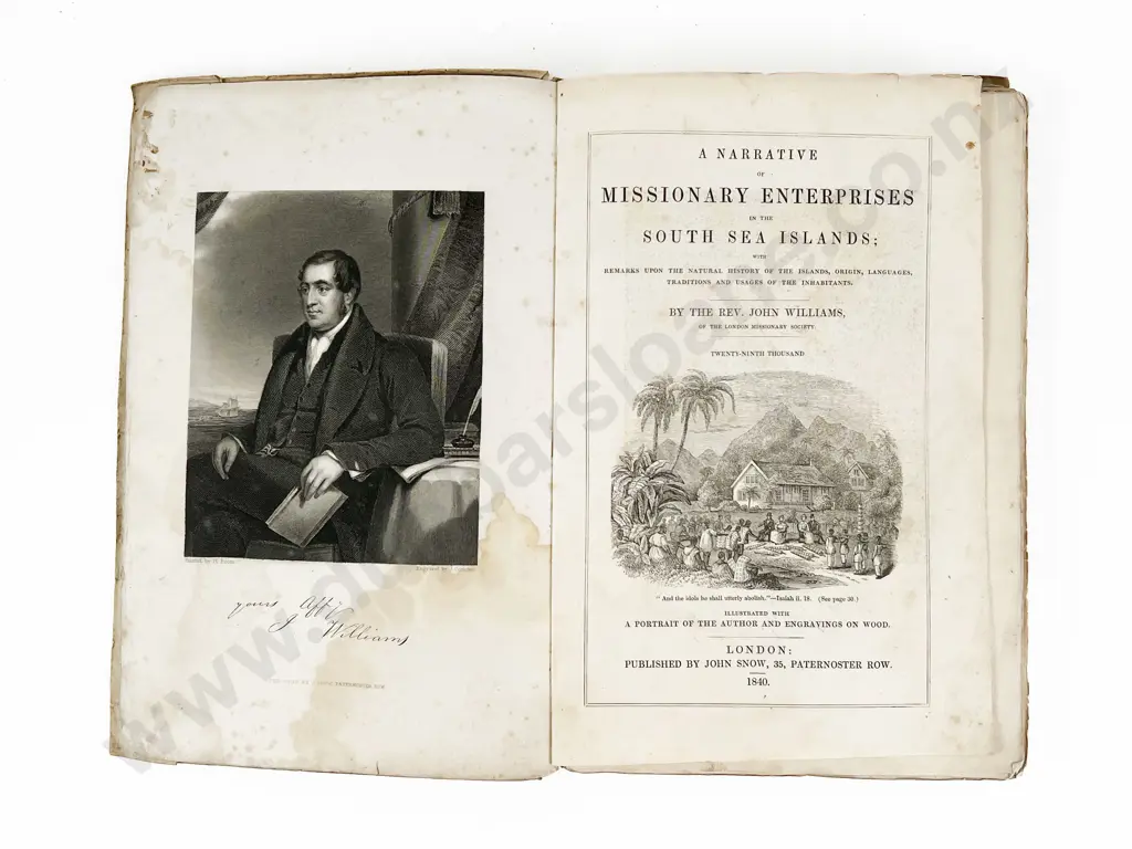 Williams Rev John - A Narrative of Missionary Enterprises in the South Sea Islands Image 1++
