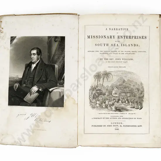 Williams Rev John - A Narrative of Missionary Enterprises in the South Sea Islands
