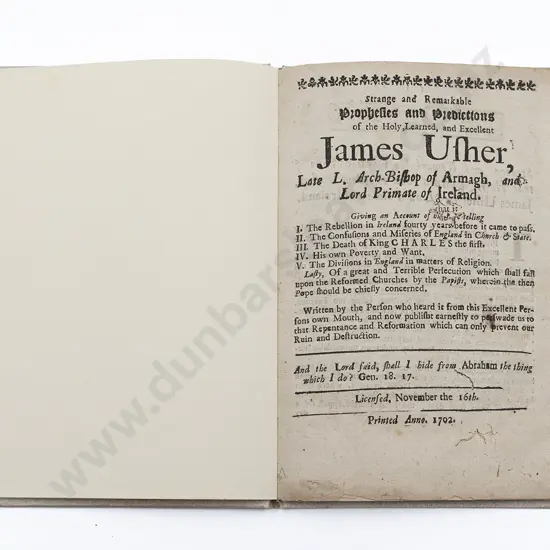 Usher James - Strange and Remarkable Predictions