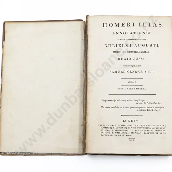 Homer - Homeri Illias (2 Volumes)