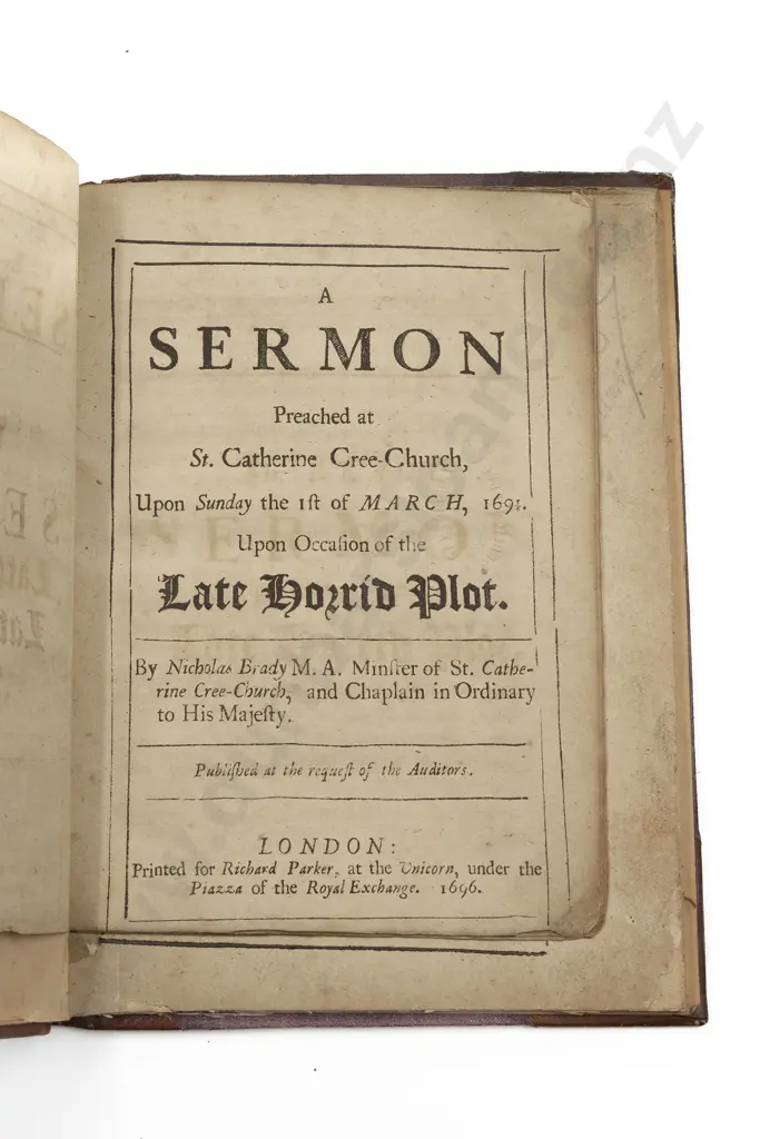 3 Bound Late 17th & Early 18th Century Sermons Image 1++
