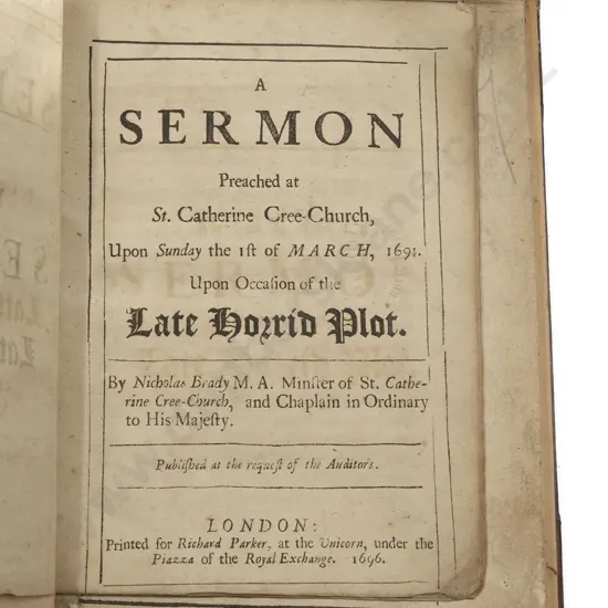 3 Bound Late 17th & Early 18th Century Sermons